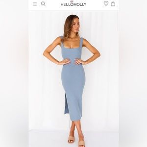 Hello Molly Blue Midi Dress